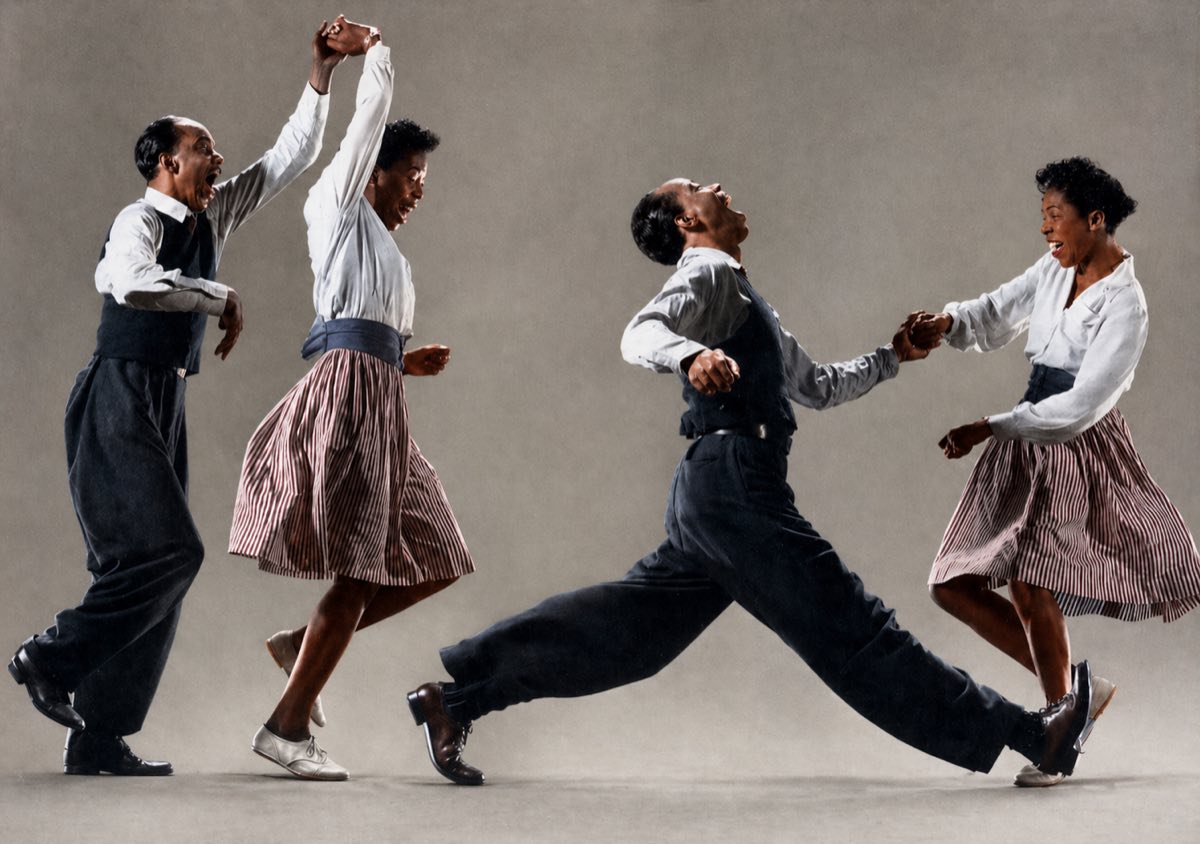 Montmartre, la nuit — archives : danseurs de lindy hop