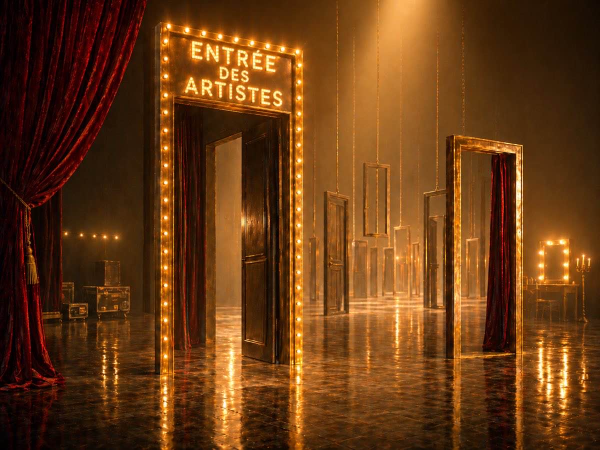 Montmartre, la nuit — l’entrée des artistes
